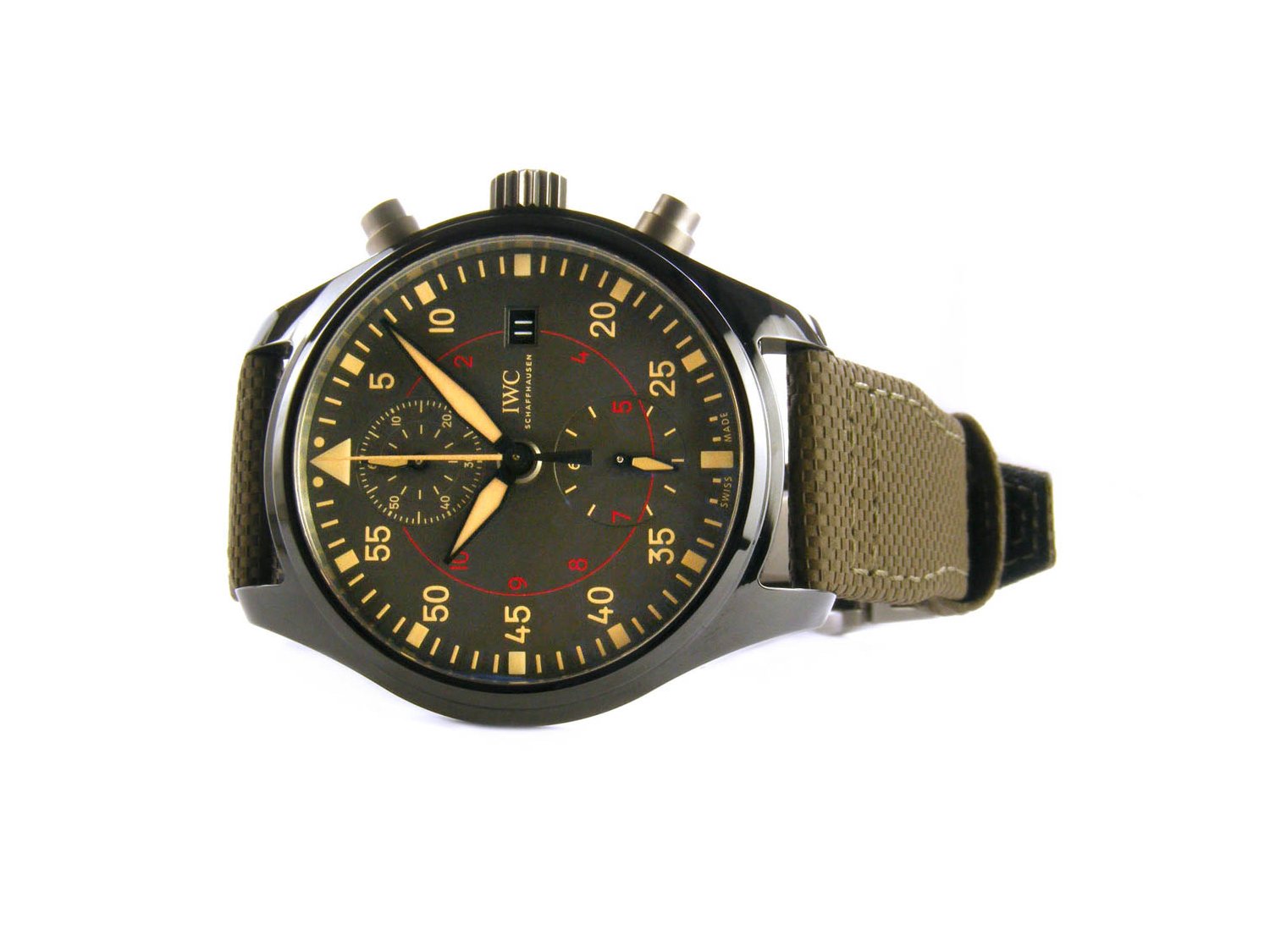 IWC Fliegerchronograph Top Gun Miramar Automatik in Keramikgrau AUT Best. Nr. IW389002. NEU