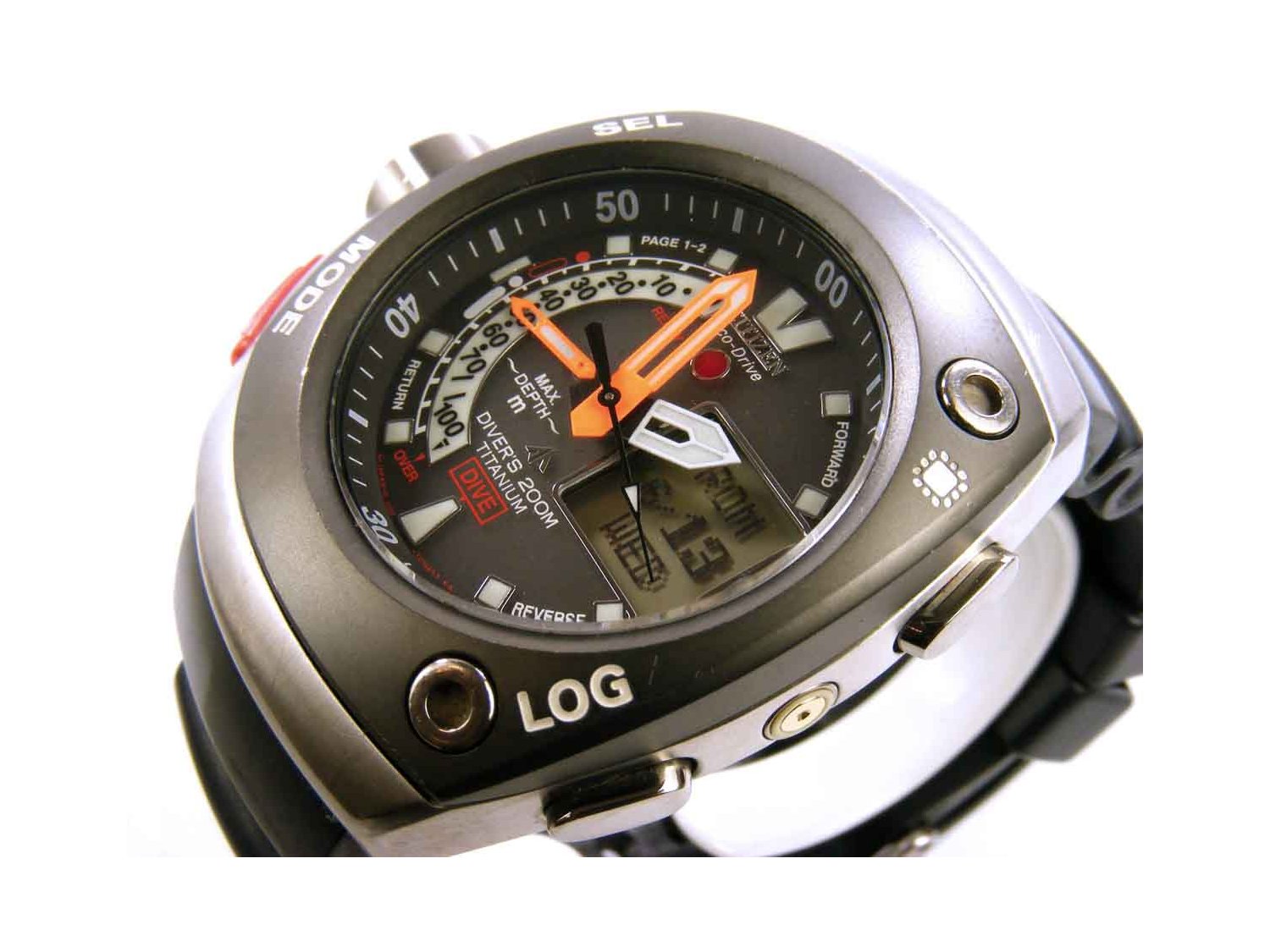 CITIZEN Promaster Eco Drive Aqualand aus Titan Ref. Nr. JV0050 03E. BENUTZT