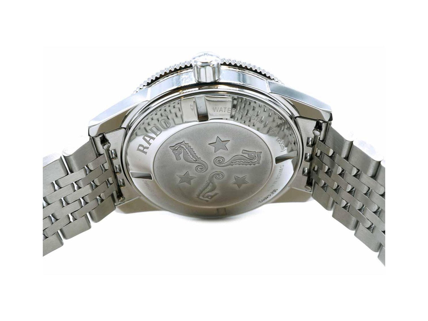 RADO Captain Cook Automatico Automatik aus Stahl und Keramik Schwarz Ref. R32505153. NEU