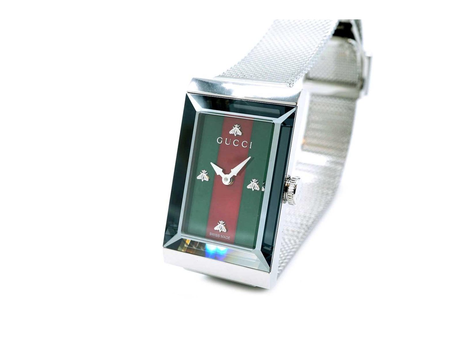 GUCCI orologio G Frame in acciaio Ref. YA147401. NUOVO