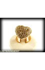 POMELLATO Ring Sabbia in 18 Karat Rosé und Weißgold und braunen Diamanten Ref. AA805 / 06 / BR / B. NEU!