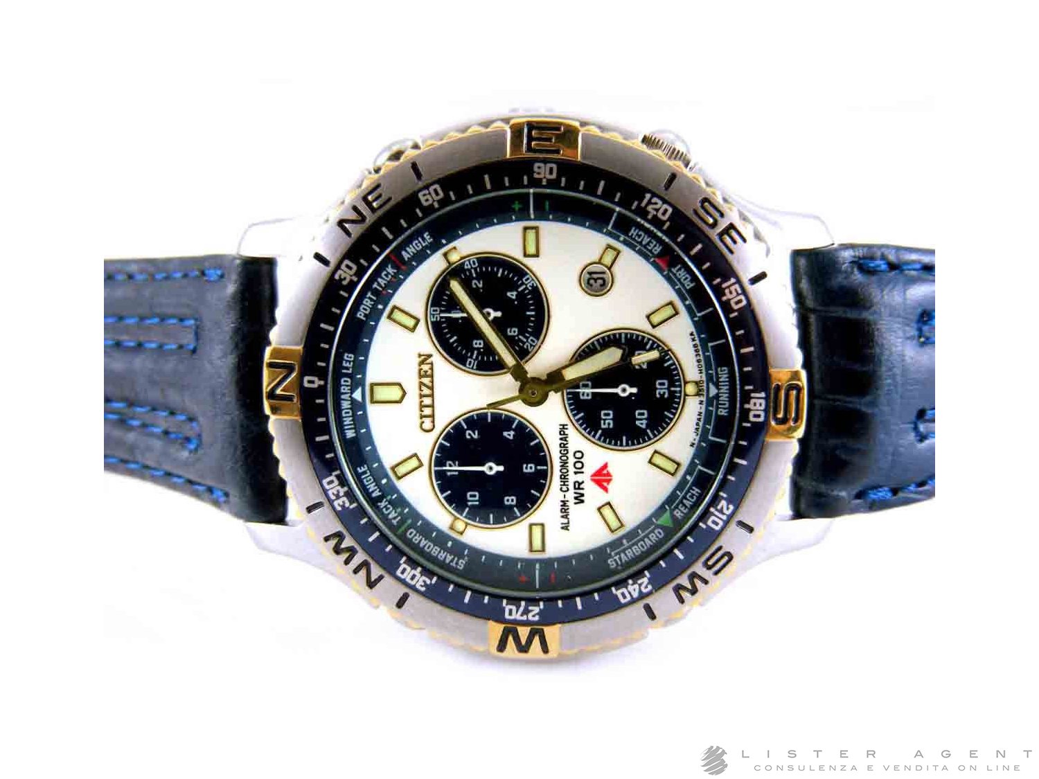 CITIZEN Promaster Alarm Chronograph in acciaio Ref. 3510 H04333. NUOVO