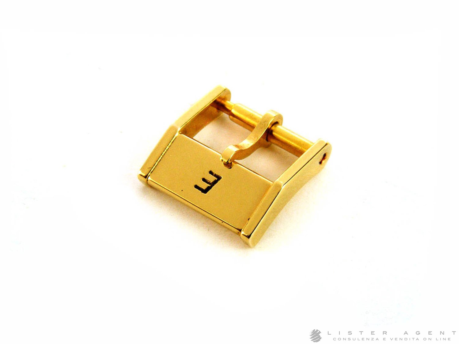 EBERHARD fibbia in acciaio laminato oro giallo MM 10. NUOVA