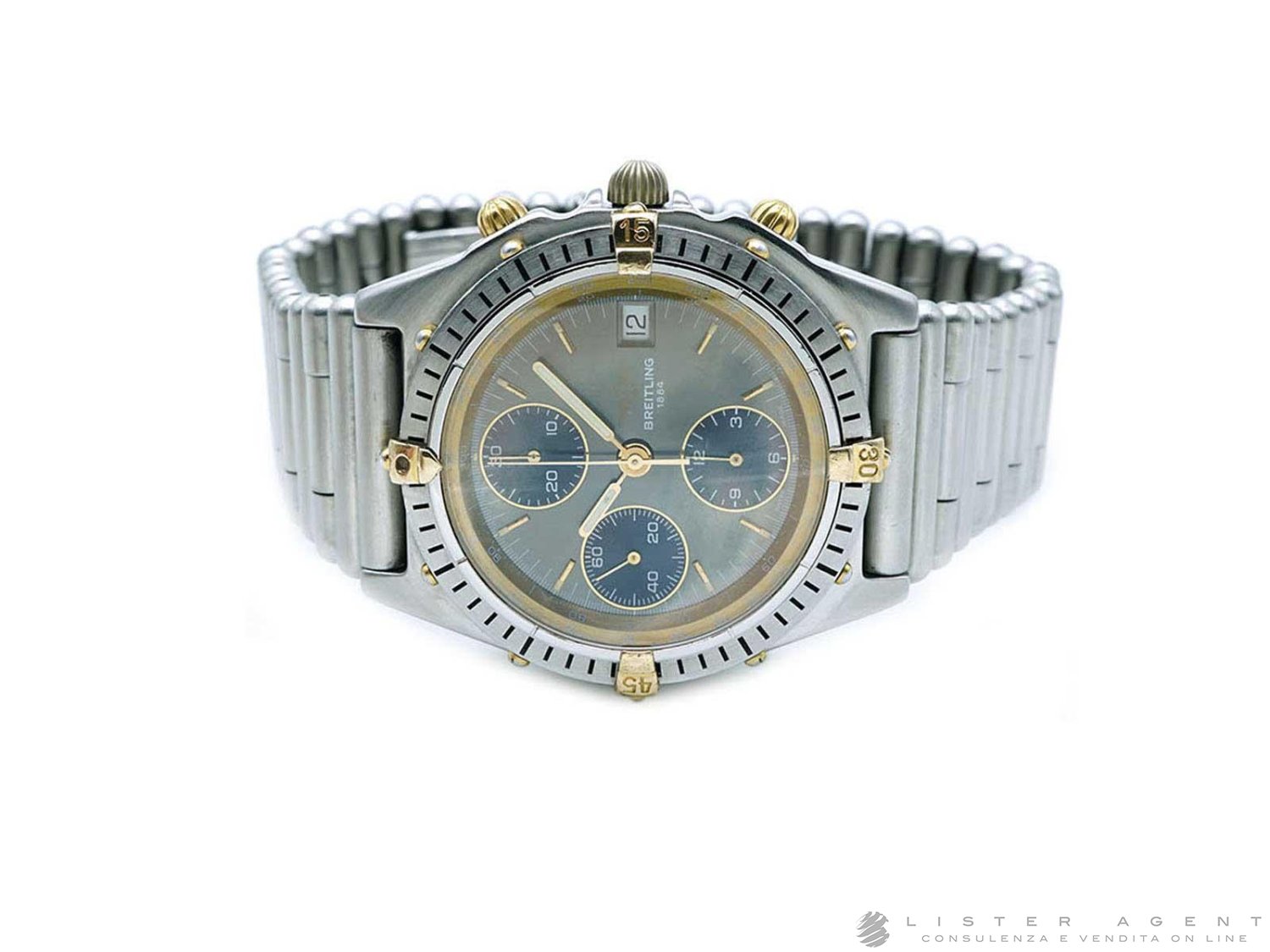 BREITLING Chronomat Automatico in acciaio bicolore Grigio e Blu Ref. 81.950 B13047. USATO