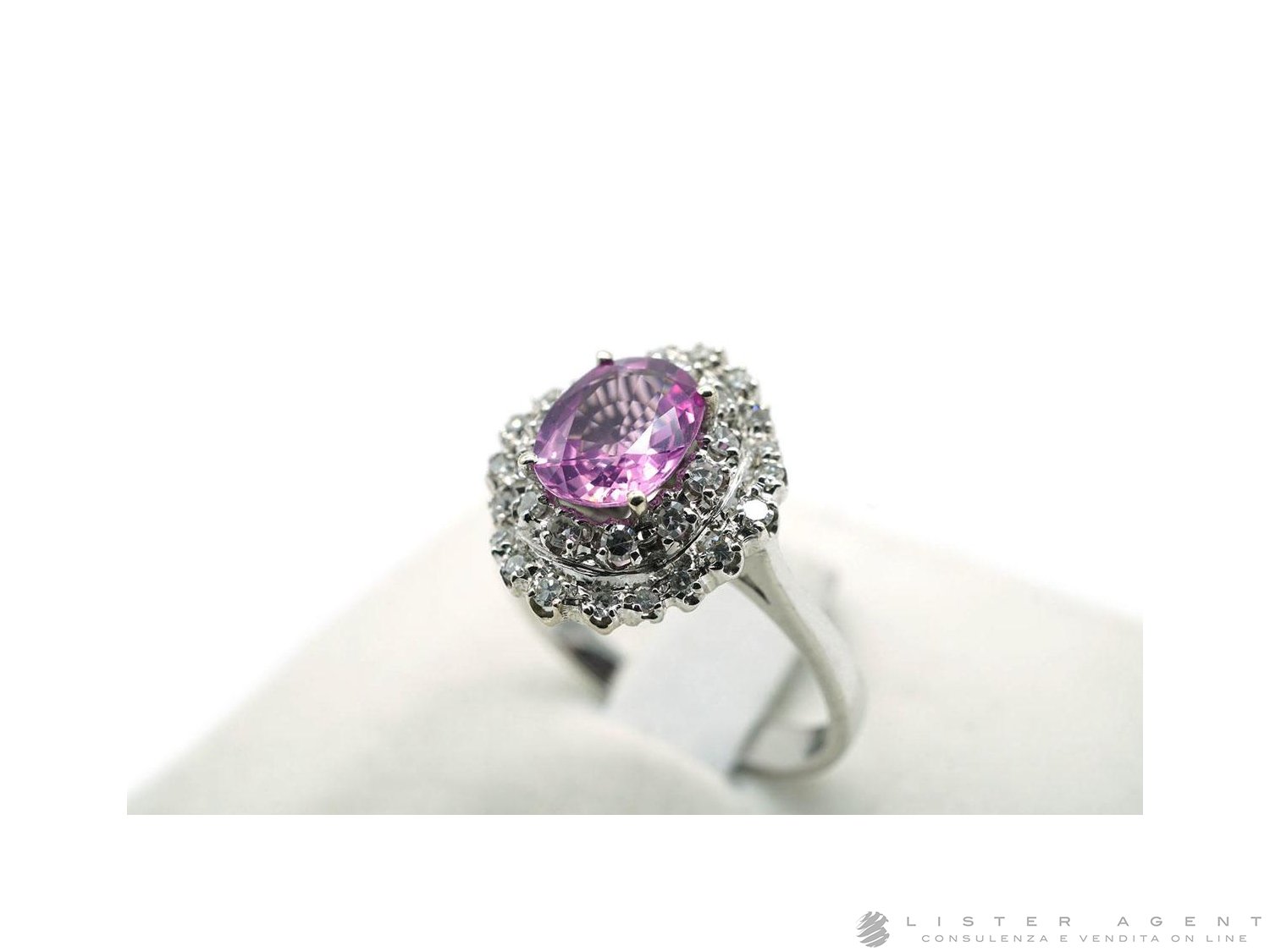 Diamante rosa anello discount prezzo