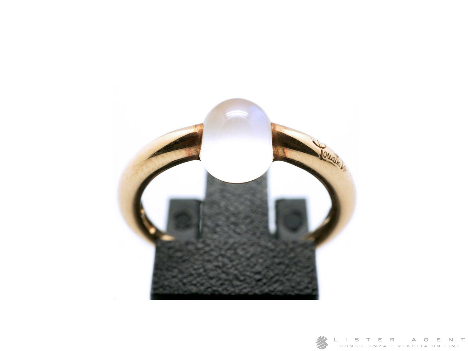 Anello pietra di luna pomellato hot sale