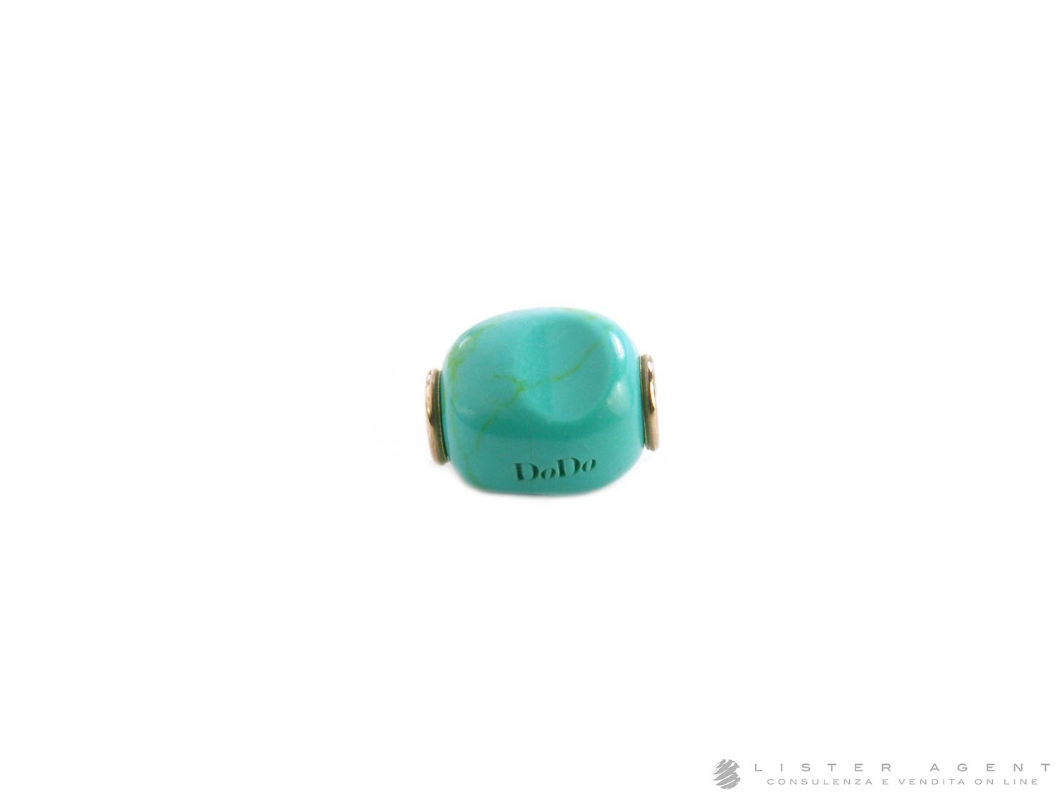 DODO by Pomellato Pepita in argento 925 e resina turchese Ref. DPEPTU. NUOVA