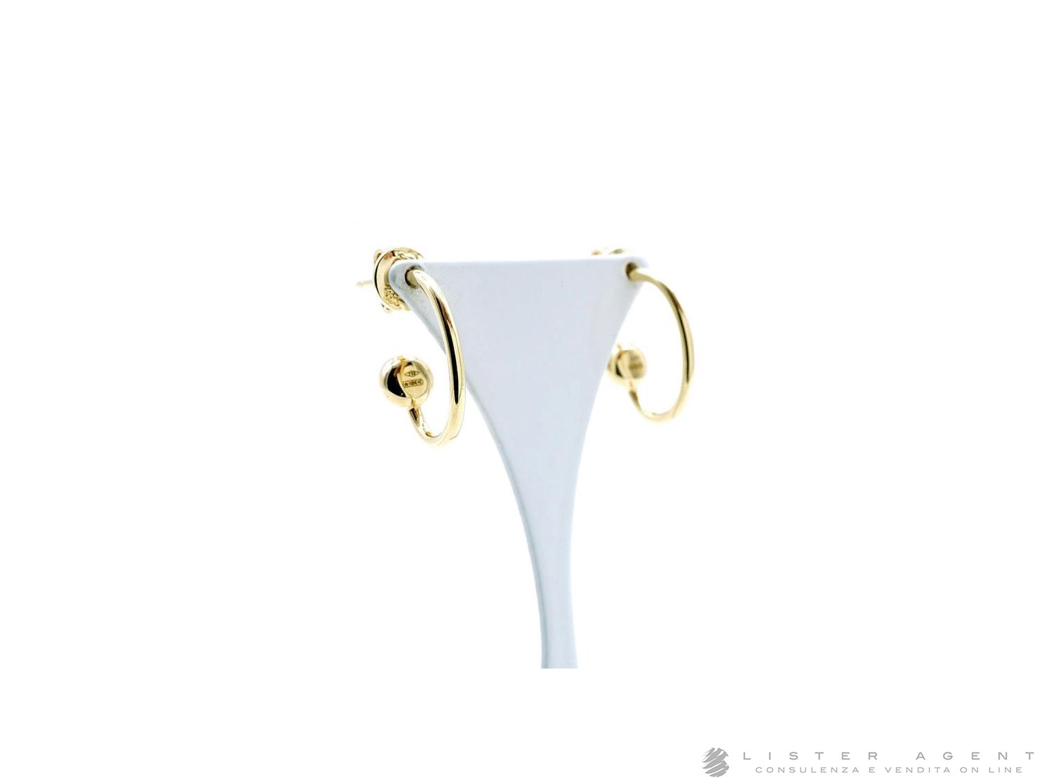 DODO by Pomellato orecchini Hoop Pepita in oro giallo 18Kt  NUOVI!