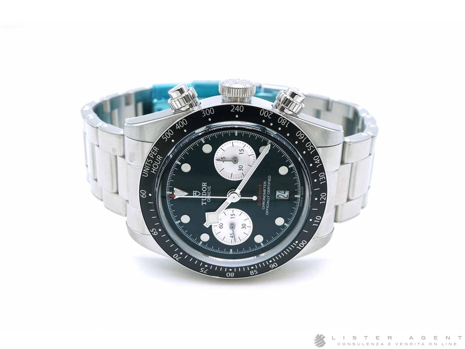 TUDOR Black Bay Chrono automatico in acciaio Nero AUT Ref. M79360N 0001. NUOVO