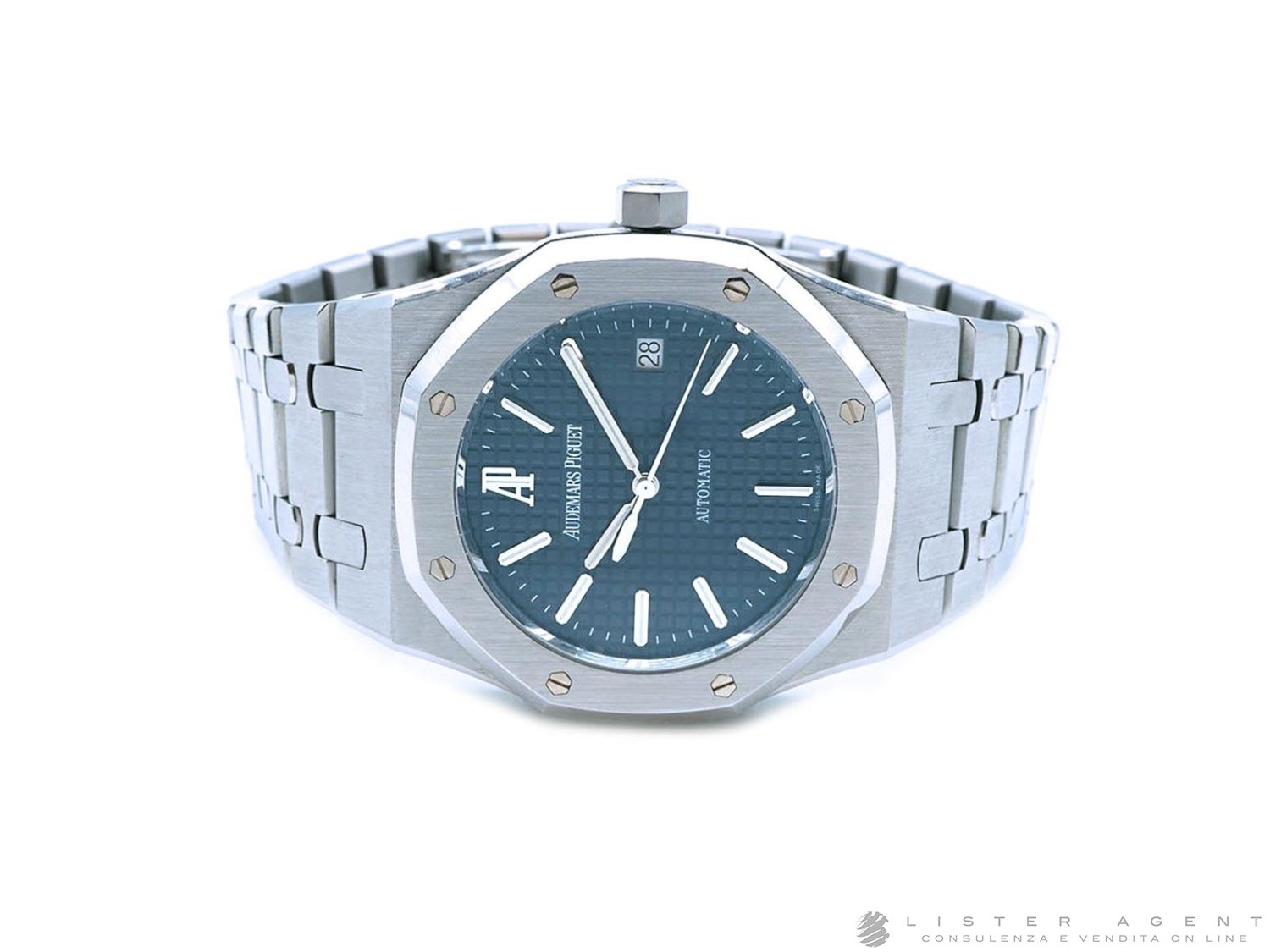 AUDEMARS PIGUET Royal Oak automatico in acciaio Blue Dial Ref