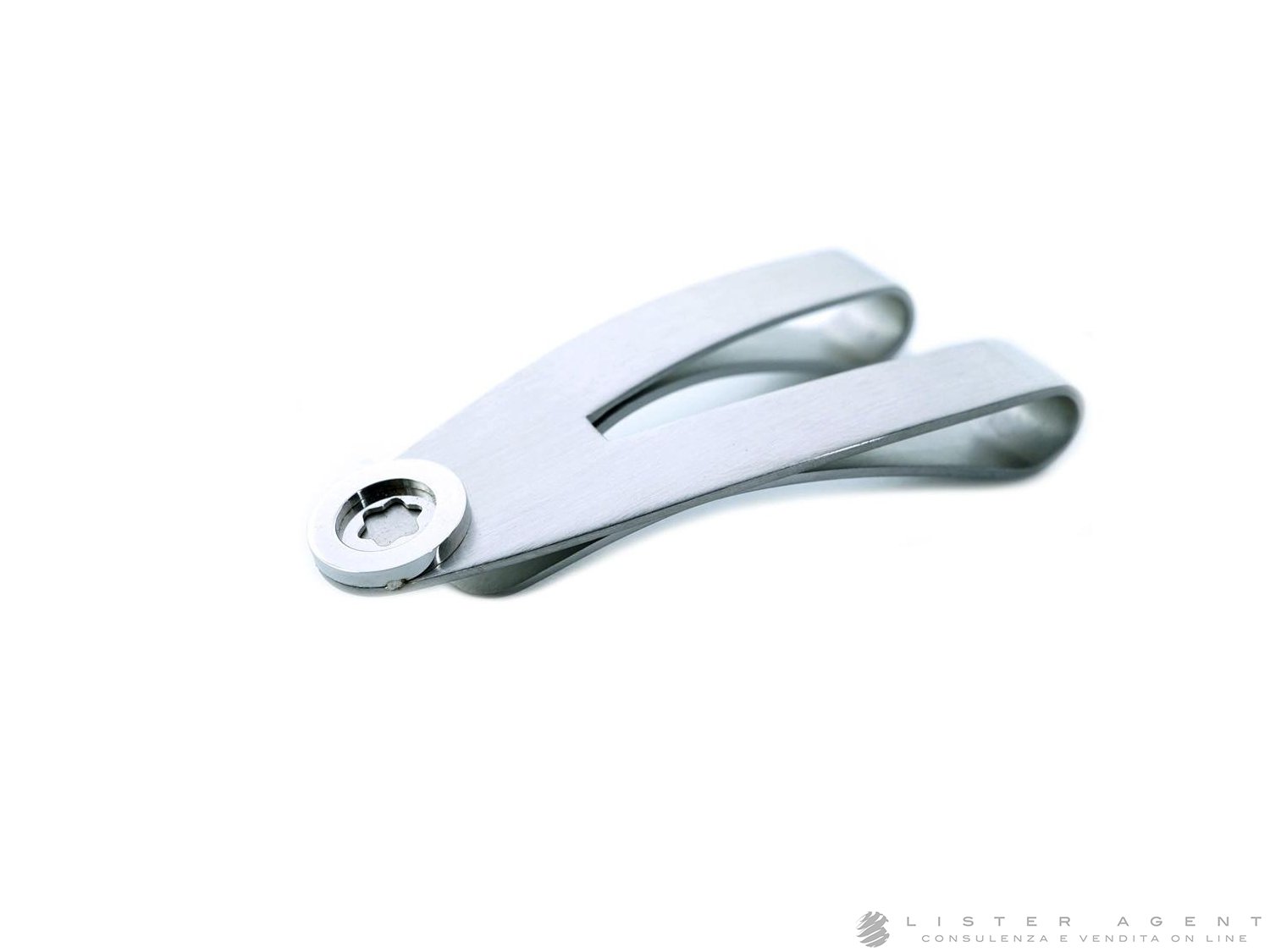 MONTBLANC fermasoldi Contemporary Collection in acciaio Ref. 9902. NUOVO