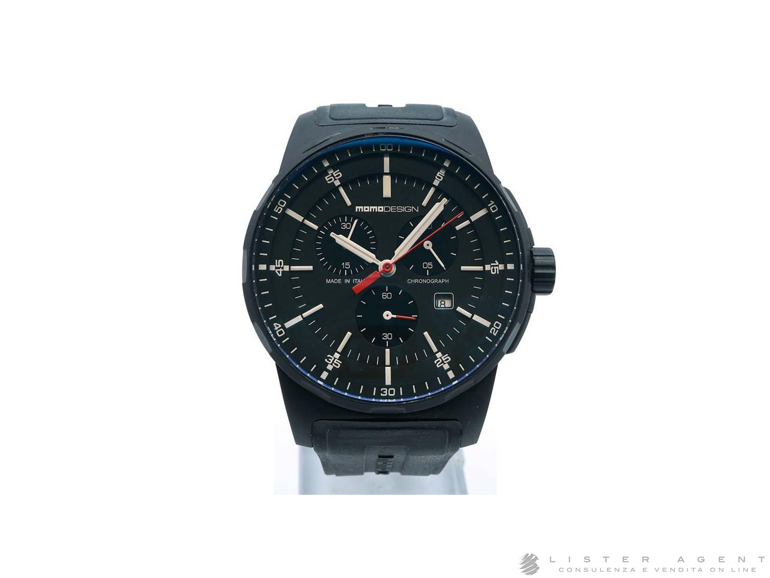 MOMO DESIGN Cronografo in Titanio PVD Nero Ref. 1276BK 11. USATO