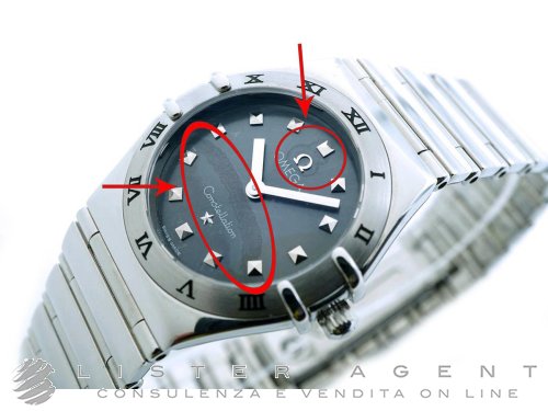 OMEGA Constellation Quarzo in acciaio Grigio Ref. 15715100. NUOVO Lister Agent
