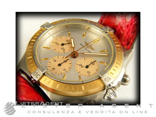 BREITLING Callisto acciaio e oro giallo 18kt Car. Man. Ref. 80520AORP. NUOVO