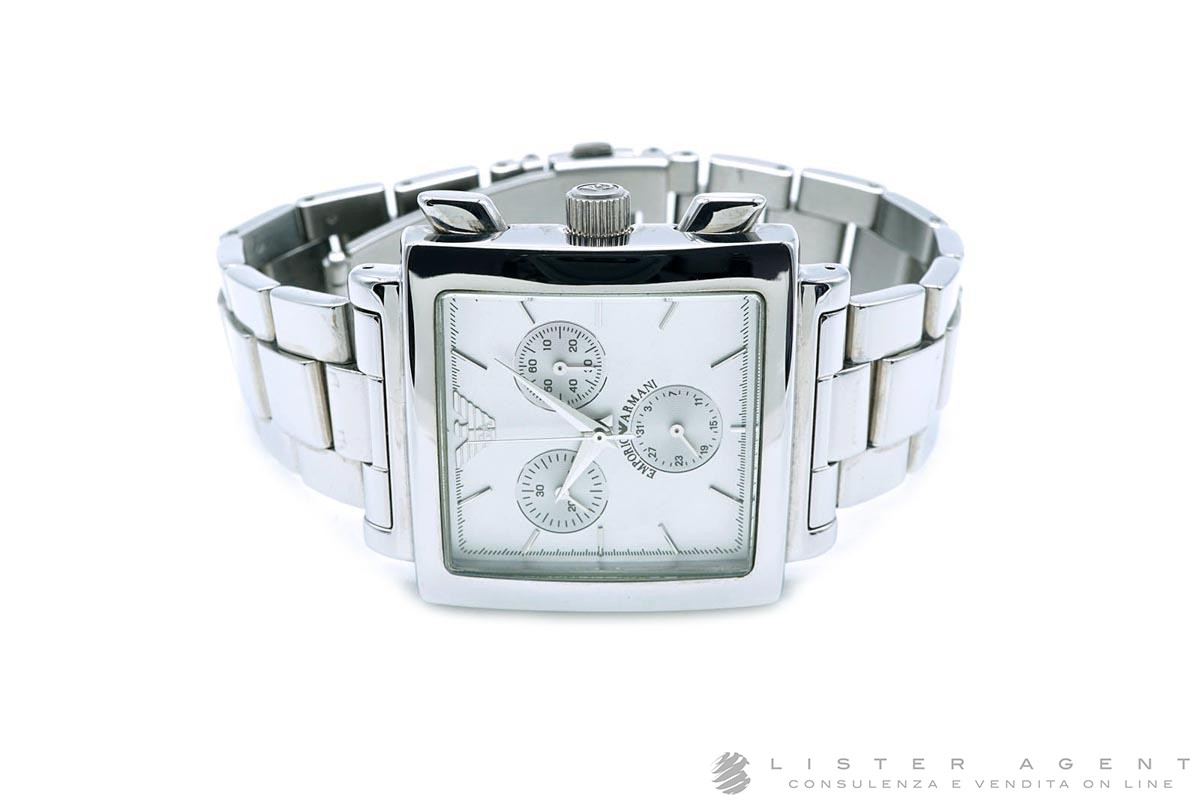 Orologio emporio online armani quadrato
