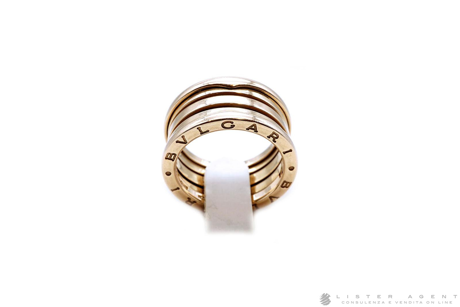 BULGARI anello B.Zero1 a quattro fasce in oro rosa 18Kt Misura 15 Ref. 348783. USATO