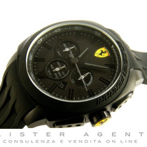 SCUDERIA FERRARI Aerodinamico crono in policarbonato e acciaio Nero Ref. 0830114. NUOVO!