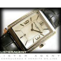 BAUME & MERCIER Hampton in acciaio e diamanti Madreperla Ref. M0A08811. NUOVO!