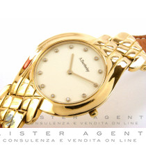 ALEXIS BARTHELAY Solo tempo lady in oro giallo 18Kt Bianco con diamanti. NUOVO!