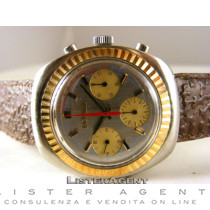 LeCOULTRE Cronografo in acciaio e oro giallo 14Kt per il mercato americano