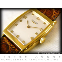 LONGINES Tonneau in oro 18kt carica manuale serie limitata Ref. 144504281. NUOVO!