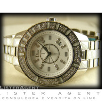 DIOR Christal bianco con diamanti e zaffiri bianchi medium Ref. CD113118M001. NUOVO!