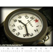 SOVIET CCCP in acciaio brunito Bianco. NUOVO!