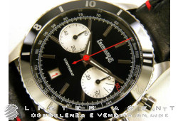 EBERHARD Contograph crono in acciaio Nero AUT Ref. 31069CP. NUOVO!