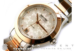 EBERHARD Aiglon 35 in acciaio e oro rosa 18Kt Madreperla e diamanti AUT Ref. 42035.SB046. NUOVO!