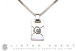 GUCCI collana Ghost Tag in argento 925 Ref. YBB45531500100U. NUOVA!