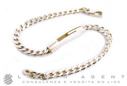 GUCCI bracciale Branded Gourm Chain in argento 925 Ref. YBA223738001020. NUOVO!