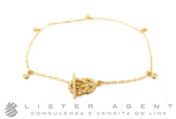 GUCCI bracciale Running G in oro giallo 18Kt con diamanti Ref. YBA421671002018. NUOVI!