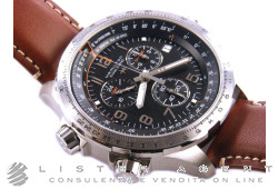 HAMILTON KhakiX-Wind Chrono in acciaio Nero Ref. H77912535. NUOVO!