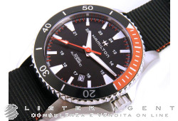 HAMILTON Khaki Date Automatic in acciaio Nero AUT Ref. H82305931. NUOVO!