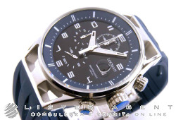 LOCMAN Montecristo Chrono Lady in acciaio e titanio Blu Ref. 0542A02S-00BLWHSB. NUOVO!