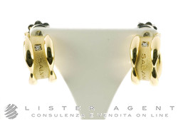 SALVINI orecchini Sunny in oro giallo e bianco 18Kt con diamanti ct 0,02 Ref. 20075605. NUOVO!