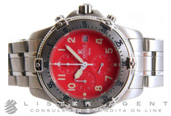 KIENZLE Dakota crono in acciaio Rosso Ref. 6105903. NUOVO!