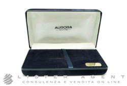 AURORA scatola in velluto nero per penna stilografica in argento massiccio 925 Ref. 805-88R925. NUOVA!