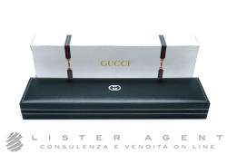 GUCCI scatola per orologio Sterling in pelle nera. NUOVA!