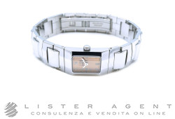 DUNHILL orologio mini Facet in acciaio Salmone Ref. DQ1996CZ. NUOVO!