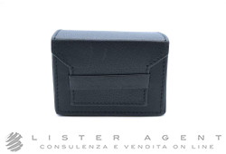 ALEXIS BARTHELAY astuccio porta orologio in pelle nera. NUOVA!