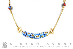 COLLANA in oro giallo 18Kt con murrine. USATA!