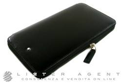 MONTBLANC portafogli verticale da viaggio Leather Goods Meisterstuck  9CC in pelle di colore nero Ref. 16352. NUOVO!
