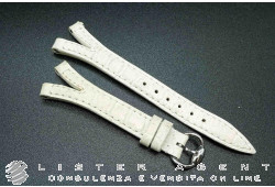 GUCCI cinturino originale in pelle di coccodrillo bianco con fibbia in acciaio per modello Signoria. NUOVO!