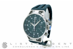 LOCMAN Montecristo cronografo al quarzo in acciaio e titanio Blu Ref. 0542A02S-00BLWHSB. NUOVO!