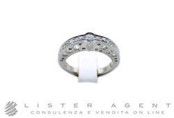 ANELLO Veretta in oro bianco con diamanti ct 0.73 Misura 19 con Lune Cuori e Stelle. NUOVO!