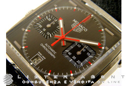 TAG HEUER Monaco crono Calibro 12 in acciaio Nero AUT Ref. CAW211B.FC6241. NUOVO!