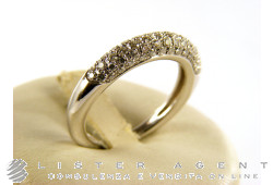 SIDALO anello in oro bianco 18Kt con diamanti ct 0,59 Ref. 434B. NUOVO!