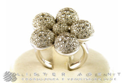 MARIA CALLAS anello Coll. Winter in oro bianco 18Kt con diamanti ct 2,20 Mis 13 Ref. WI10/6BB. NUOVO!