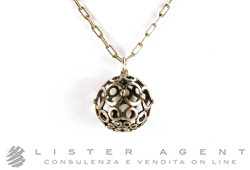 LAURENT GANDINI collana con sfera in argento 925. NUOVA!